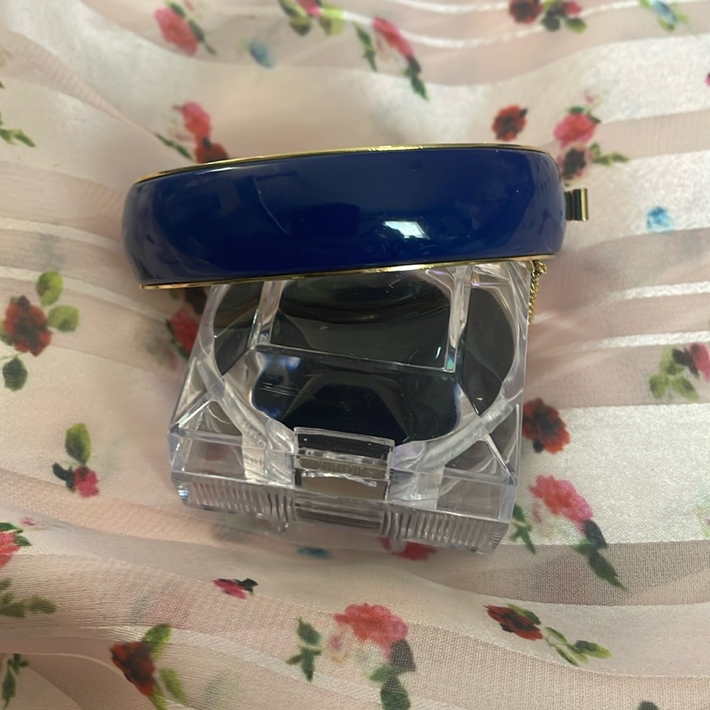 Vintage Blue Enamel Bangle